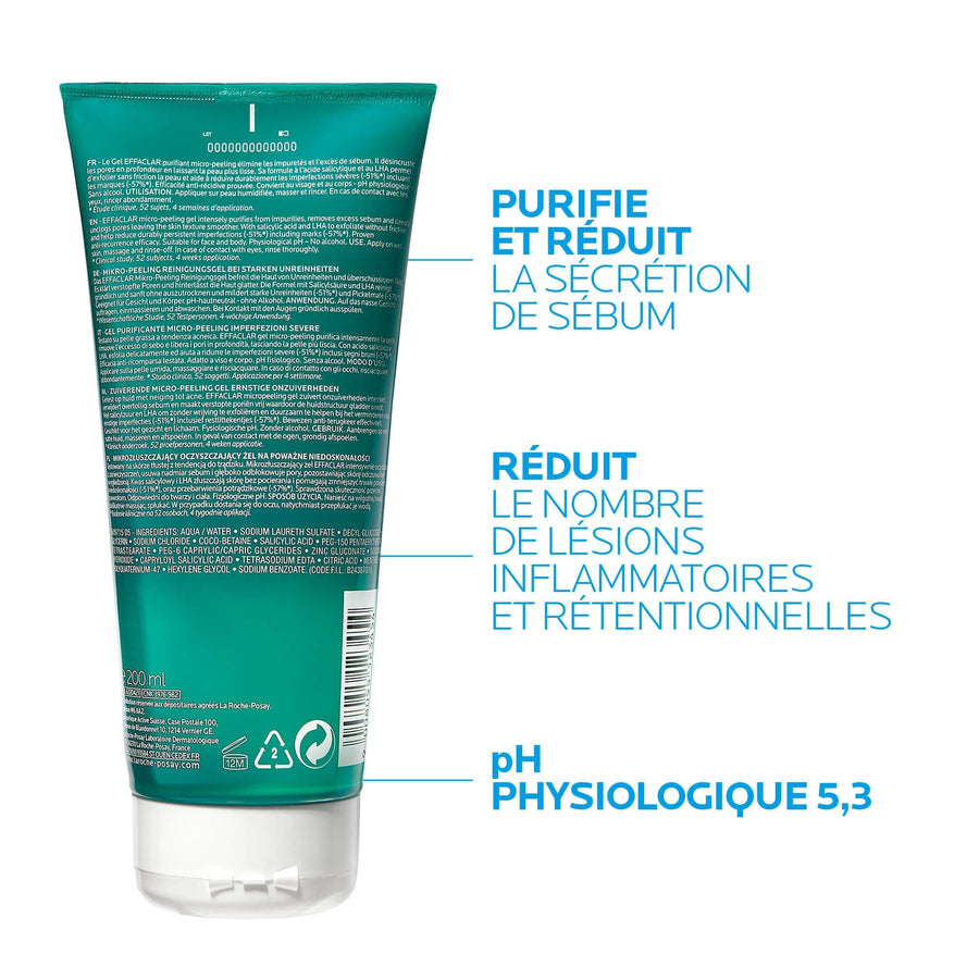 EFFACLAR GEL PURIFIANT MICRO-PEELING IMPERFECTIONS SÉVÈRES