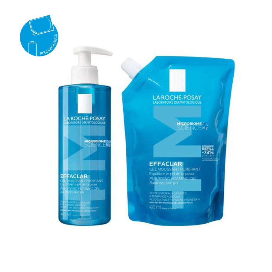 DUO EFFACLAR GEL MOUSSANT PURIFIANT ET SON ECO-RECHARGE