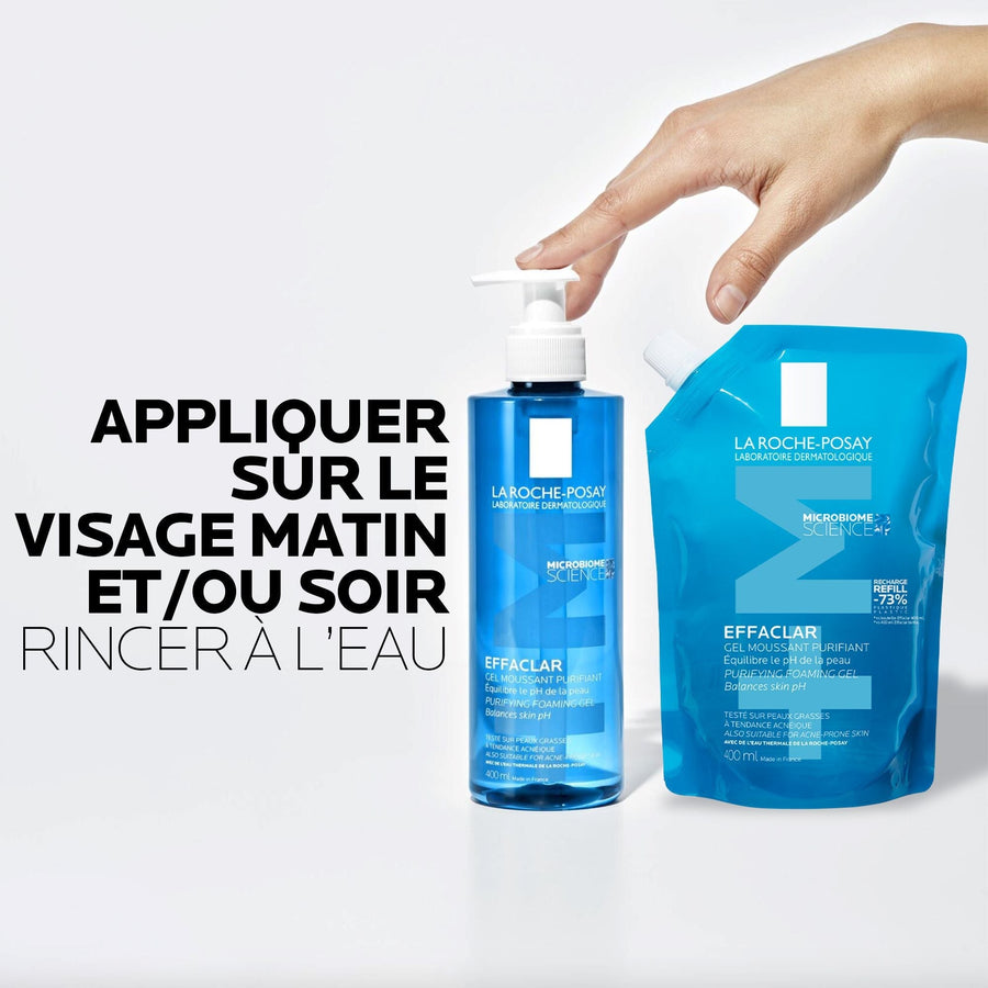 DUO EFFACLAR GEL MOUSSANT PURIFIANT ET SON ECO-RECHARGE