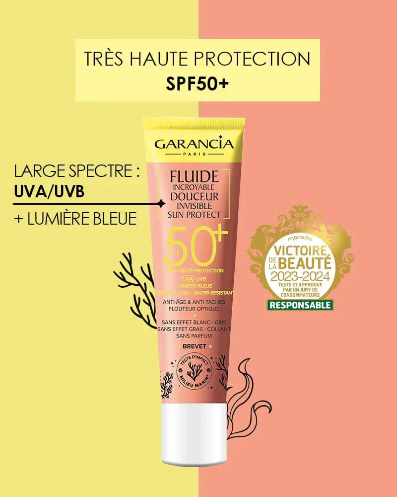 [ FLUIDE INCROYABLE DOUCEUR INVISIBLE SUN PROTECT ] SPF50+