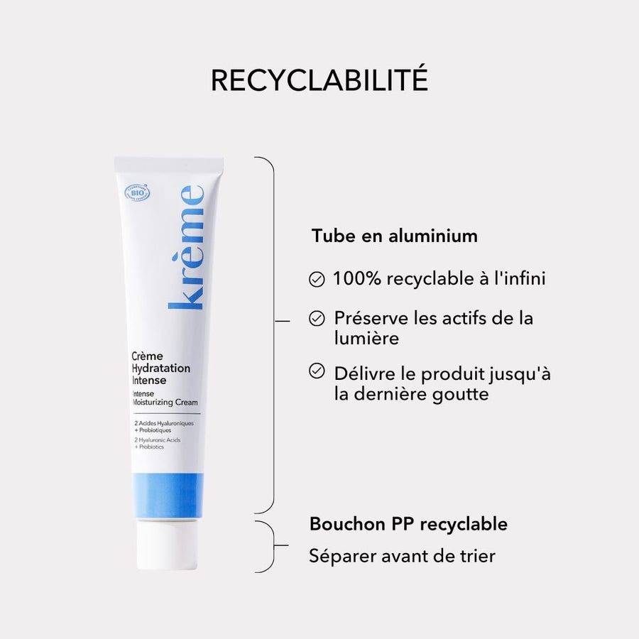 Crème Hydratation Intense à l'Acide Hyaluronique