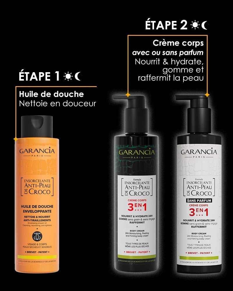[ Huile de douche ENVELOPPANTE ]
